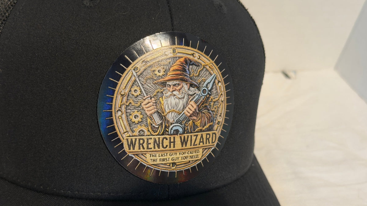 Black Holographic Wrench Wizard snapback - PS Custom Creations