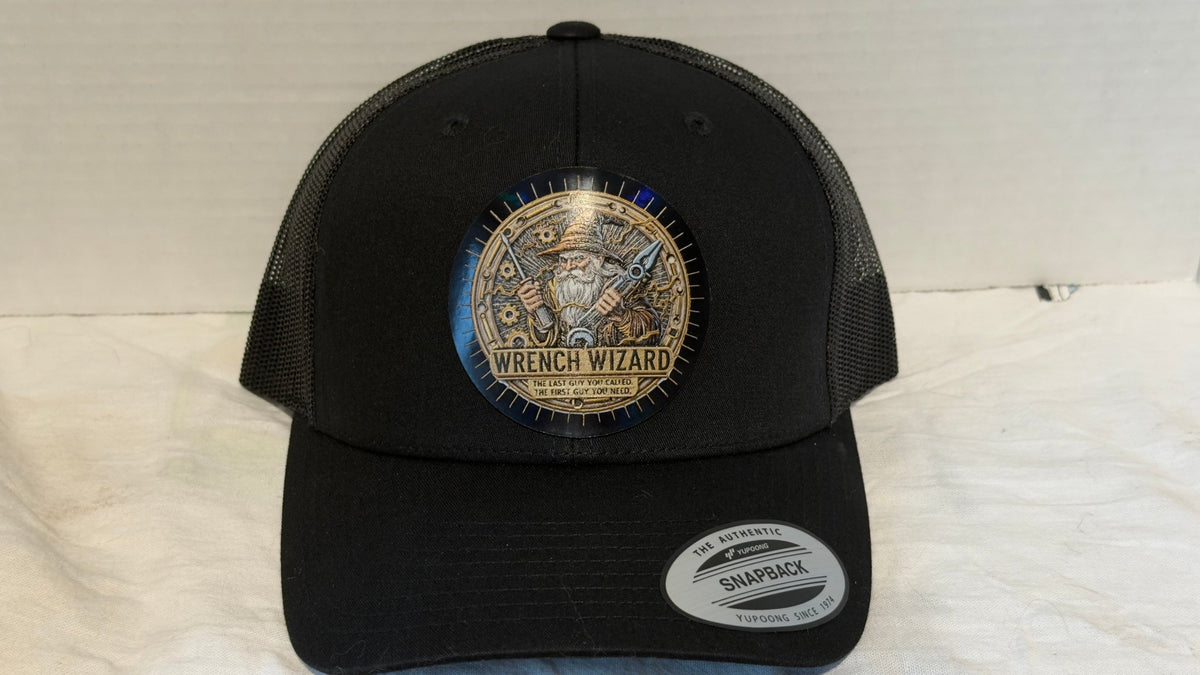 Black Holographic Wrench Wizard snapback - PS Custom Creations